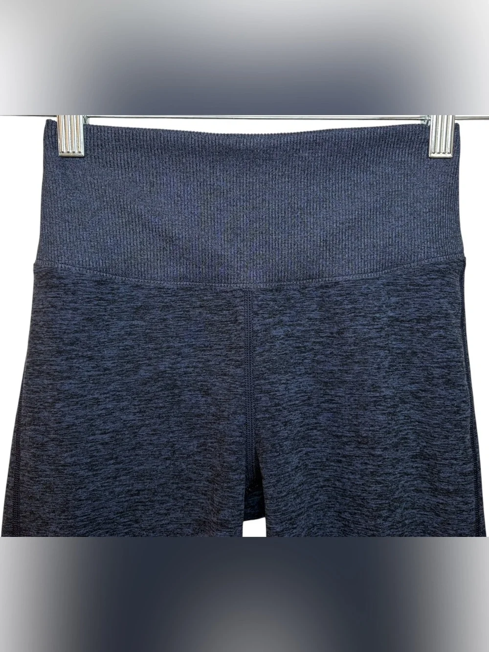 Alo Yoga High-Waisted AloSoft Lounge Leggings Heathered Navy Size XS Pilatescore